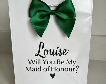 Will You Be My Bridesmaid Small Gift Bag Wedding Proposal favour party Bags Any Wedding Role