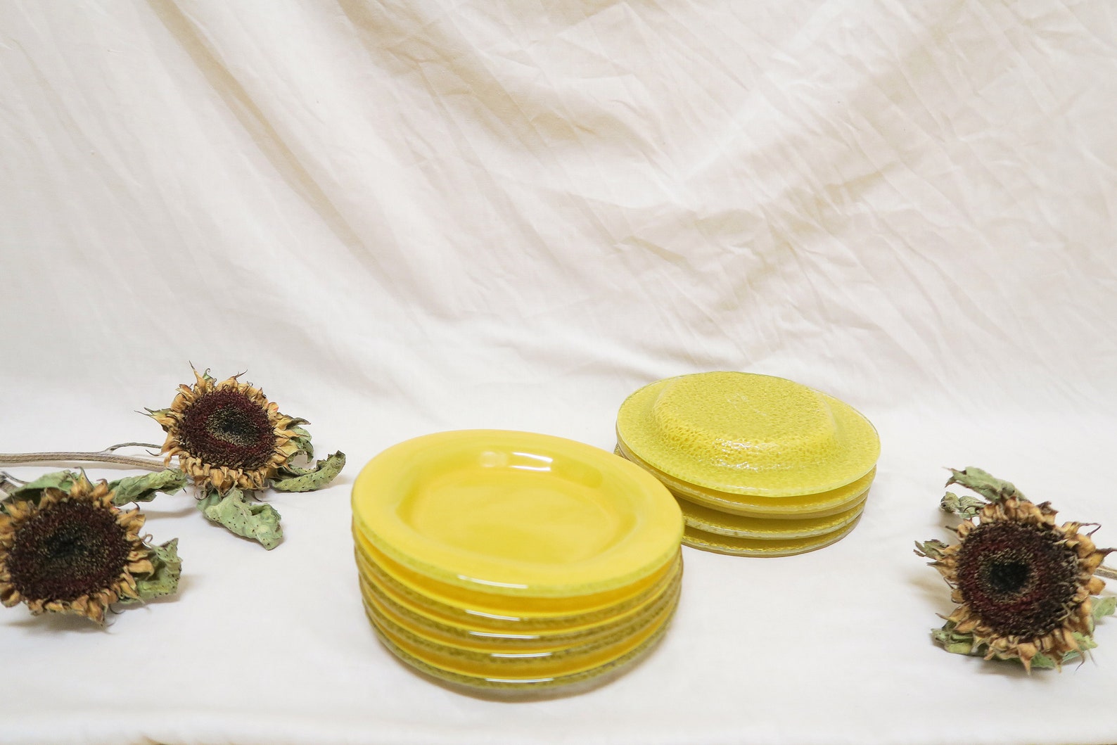 Izabel Lam Yellow Dessert Plates Ten Piece Set Etsy