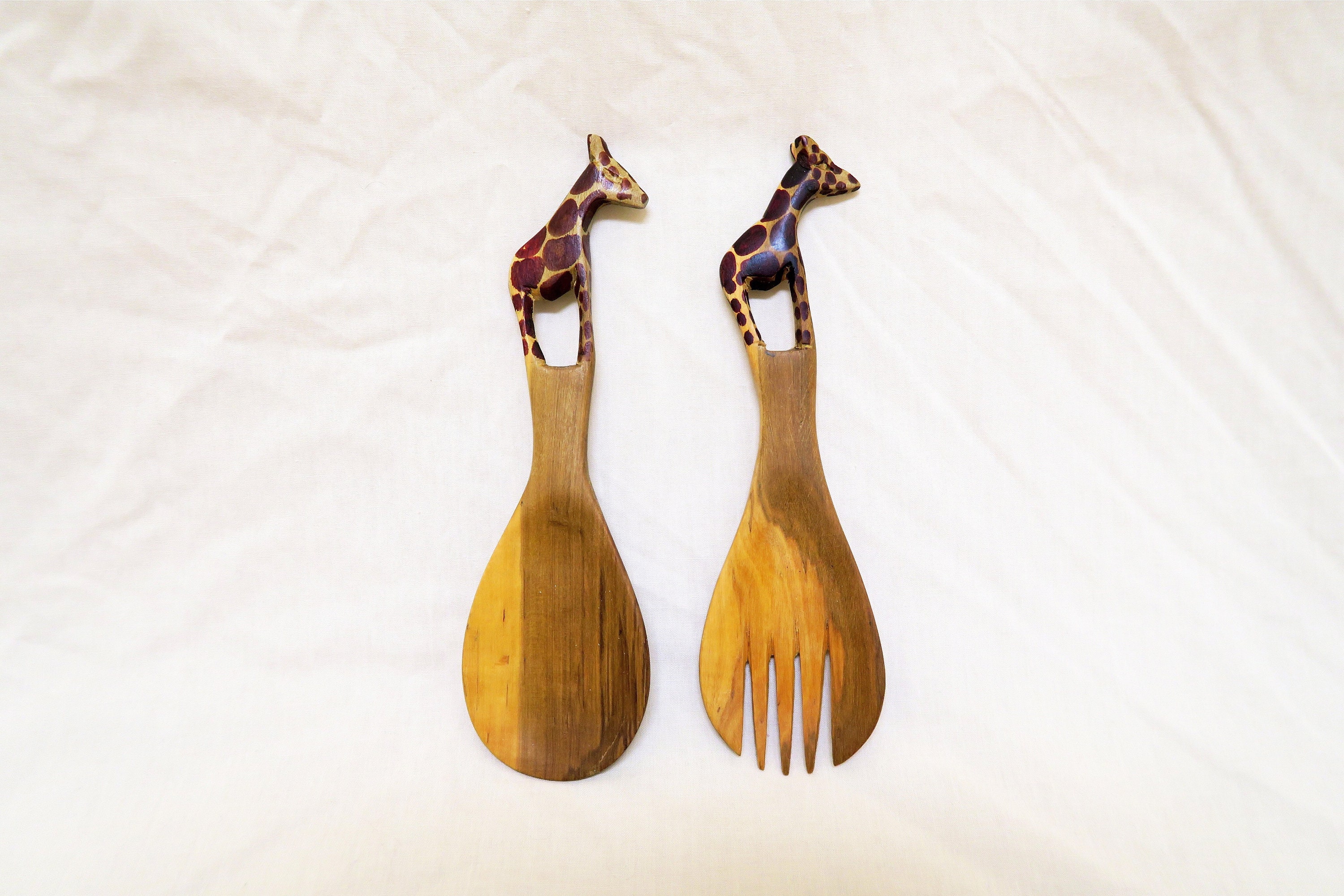Wooden Animal Head Kitchen Utensils Etsy