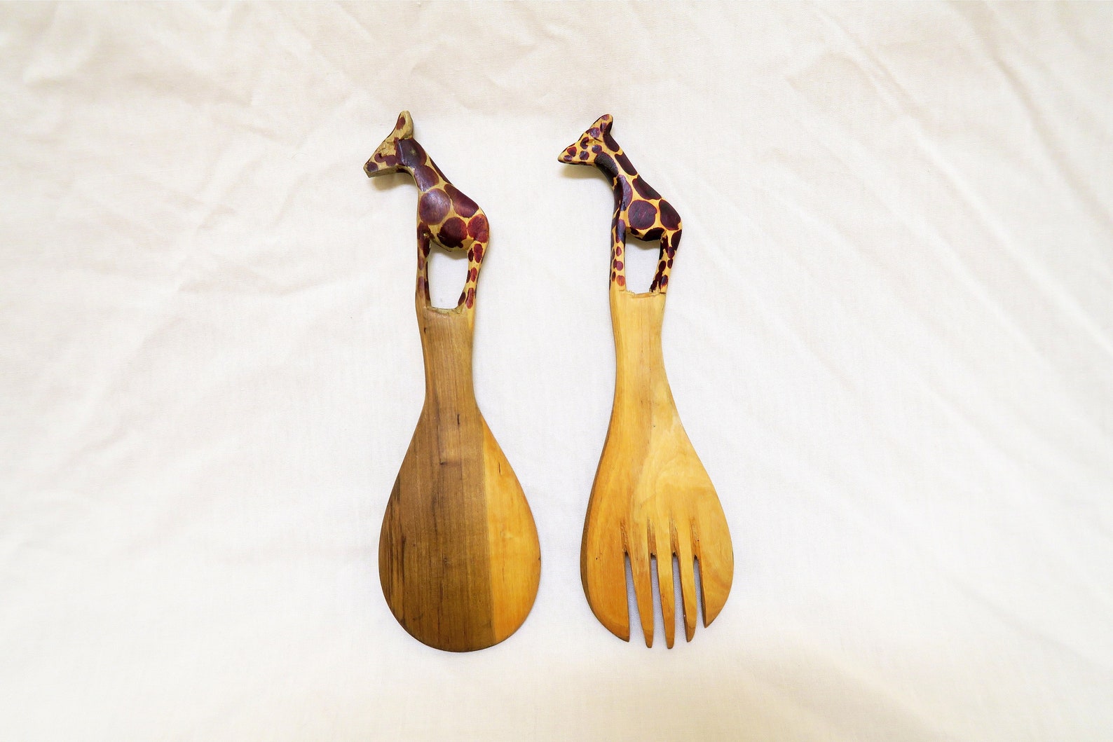 Wooden Animal Head Kitchen Utensils Etsy