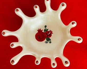 Decorative Bowl: Pomegranate Design Candy Dish