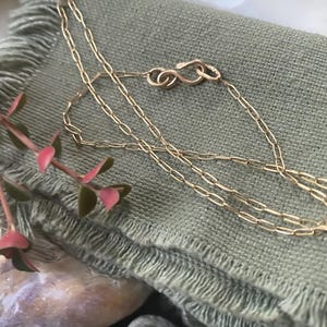 Gold filled ketting met handgemaakte sluiting