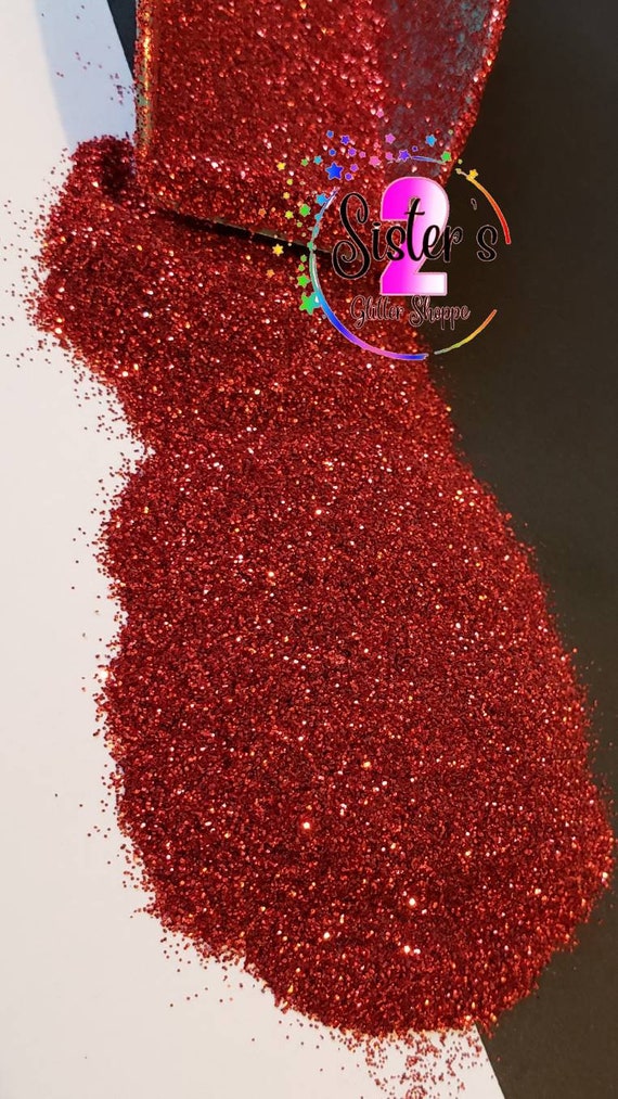 red glitter slippers