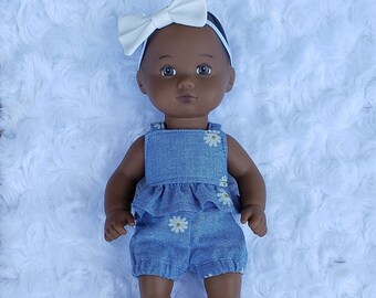 Caring for Baby Denim and Daisy Two Piece Set for 8 inch Dolls