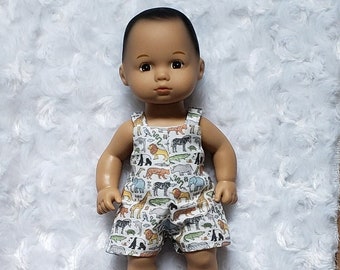 Pflegende Baby Zoo Day Overall für 8 Zoll Puppen