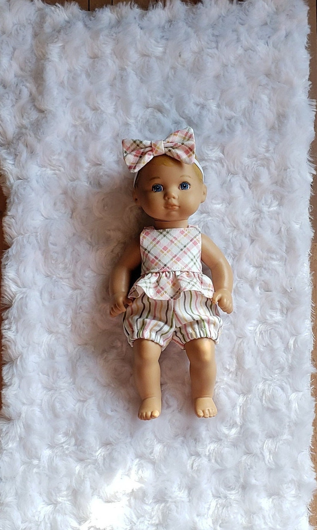 Caring for Baby Spring Two Piece Set for 8 Inch Dolls - Etsy