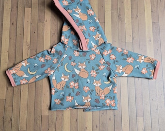 Sudadera con capucha de zorro para muñecas de 18 pulgadas