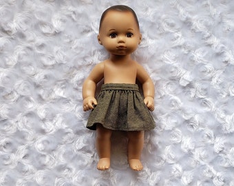 Caring for Baby Green Skirt  for 8 inch Dolls