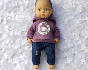 Caring for Baby Halloween Hoodie for 8 inch Dolls