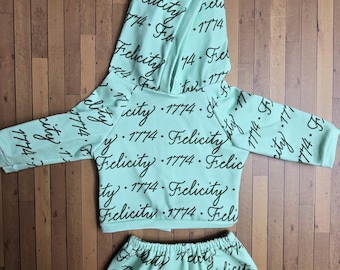 Conjunto de sudadera con capucha 1774 para muñecas de 18 pulgadas