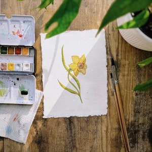 Yellow Daffodil Painting