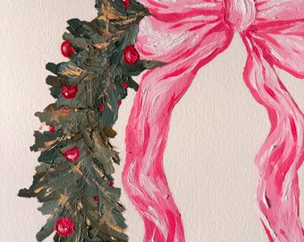 Christmas Wreath Painting