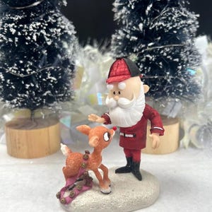 Rudolph & Santa Claus The Island of Misfit Toys 2000 Enesco Figurine 725064
