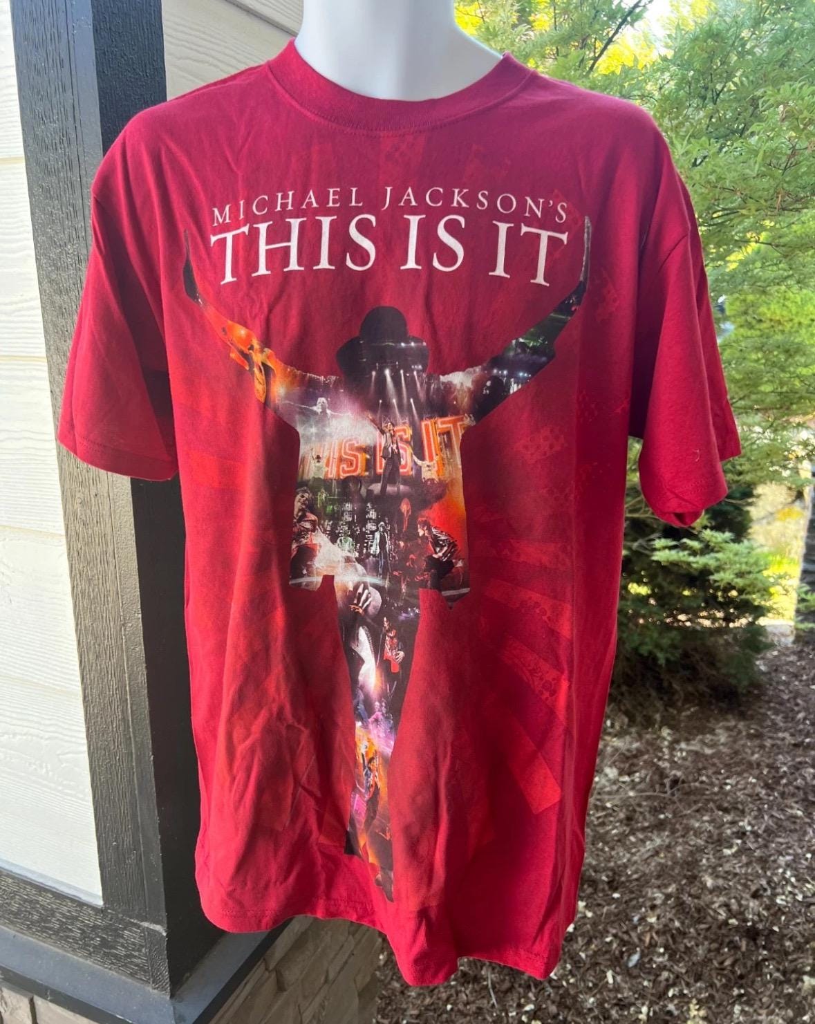 Vtg Michael Jackson This is It Concert Movie Documentary Graphic T