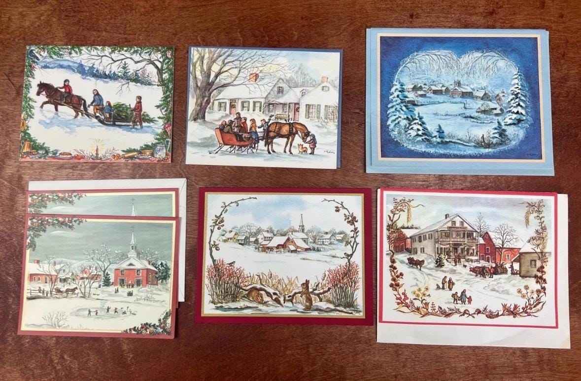 1980年代ヴィンテージ ターシャ・テューダー クリスマスホリデー