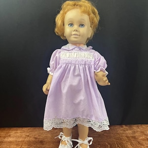 Vintage 1960 Mattel Blonde Blue Eye Chatty Cathy Doll Missing Pull String