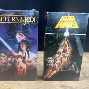 Vintage Star Wars (Used) & Return Of The Jedi (Sealed) VHS Tapes