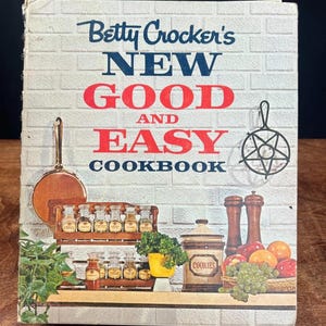 VTG 1962 Betty Crocker&#39;s New Good and Easy Cookbook Primeira Edição 9ª Impressão