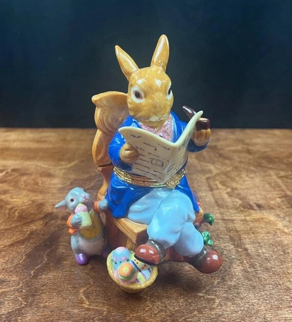 Large Beatrix Potter Peter Rabbit in Rocking Chair Tr… - Gem
