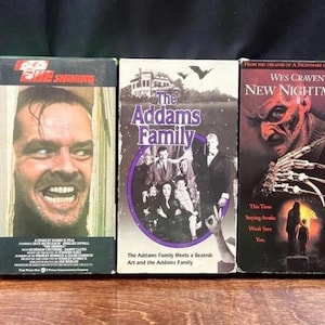 Vintage Horror Movie Lot VHS Shining Bride of Chucky A Nightmare on Elm Street 2