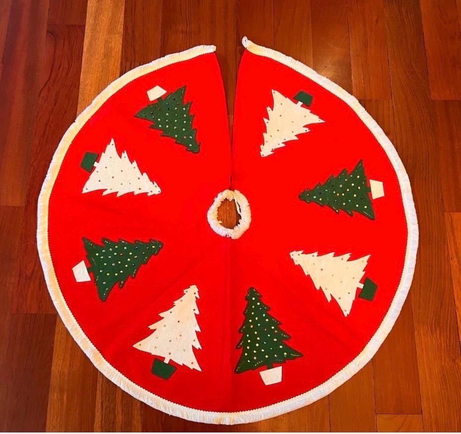 1960s christmas tree skirts - Etsy 日本