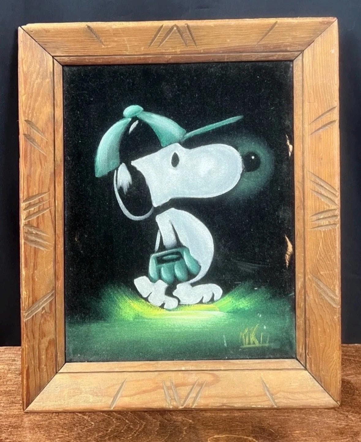 Snoopy Velvet Painting - Etsy