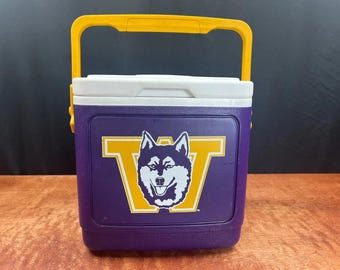 Vintage 1990s University Of Washington Huskies U Dub Igloo Cooler