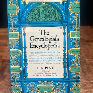 The Genealogist&#39;s Encyclopedia book by L.G. Pine *Genealogy & Heraldry 1970