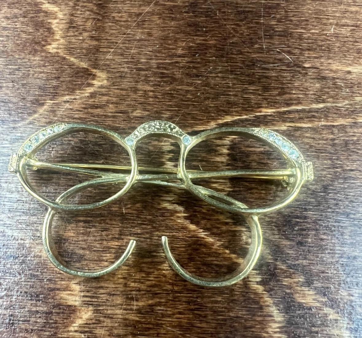Dior Lunettes de Soleil Fire Métal Gris Strass Noir Femme