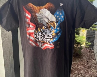 3d emblemHarley-Davidsonイーグル Tシャツ 1987年製 1987 VINTAGE 80s 3D EMBLEM HARLEY DAVIDSON EAGLE T-SHIRT SZ