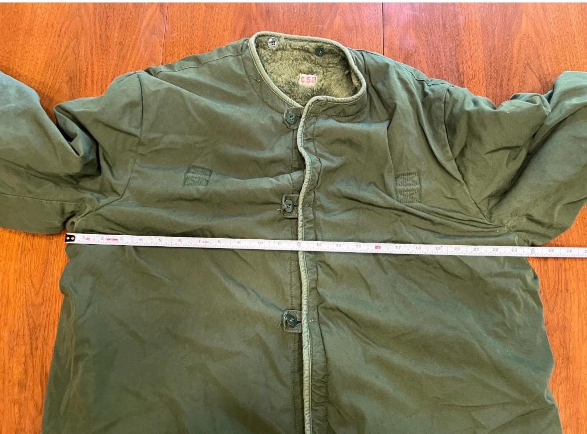 Vintage Swedish Military M59 Field Jacket Liner C52 Cotton