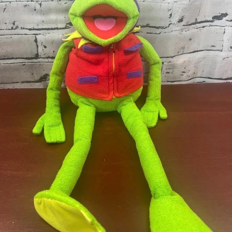 Plush Toy Kermit the Frog - Etsy