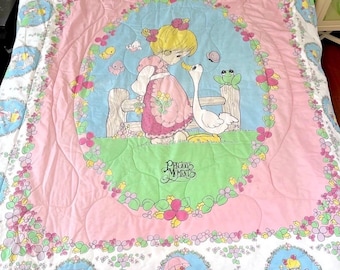 Vintage jaren 90 Precious Moments Joyful Noise Goose Dekbedsprei vol