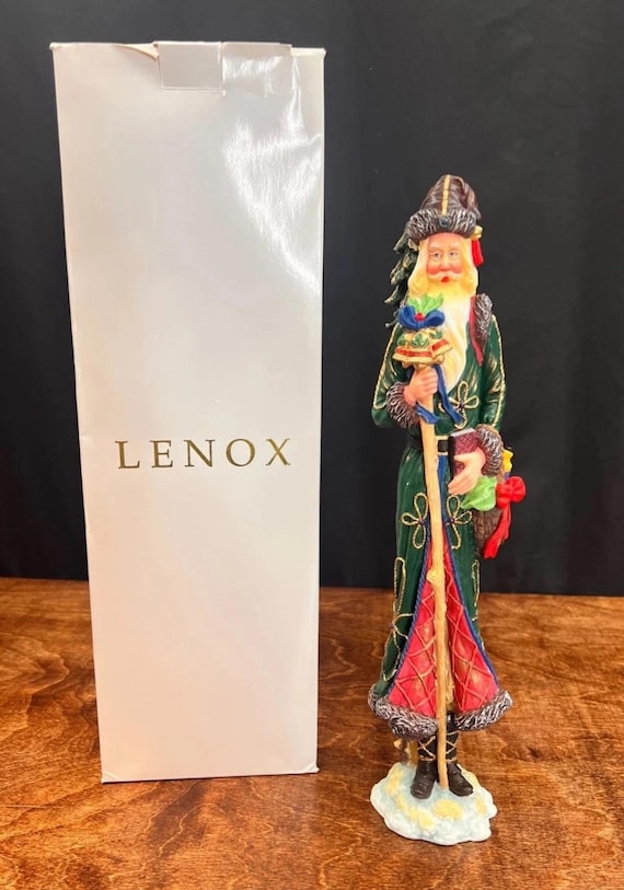 Lenox the Bell Meister Pencil Santa Collection 1996 Christmas