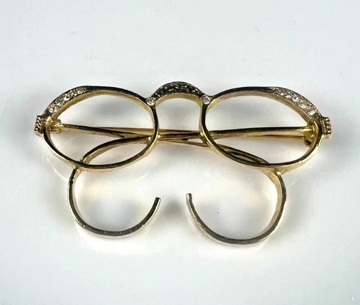Vintage Silver Dragon Eyeglass Holder Brooch - Alloy Zinc Clip For Shirts & Blouses
