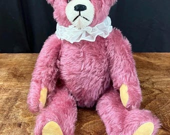 Handmade Johanna Haida Germany Mohair Teddy Bear Rose By Martha Muller 16"