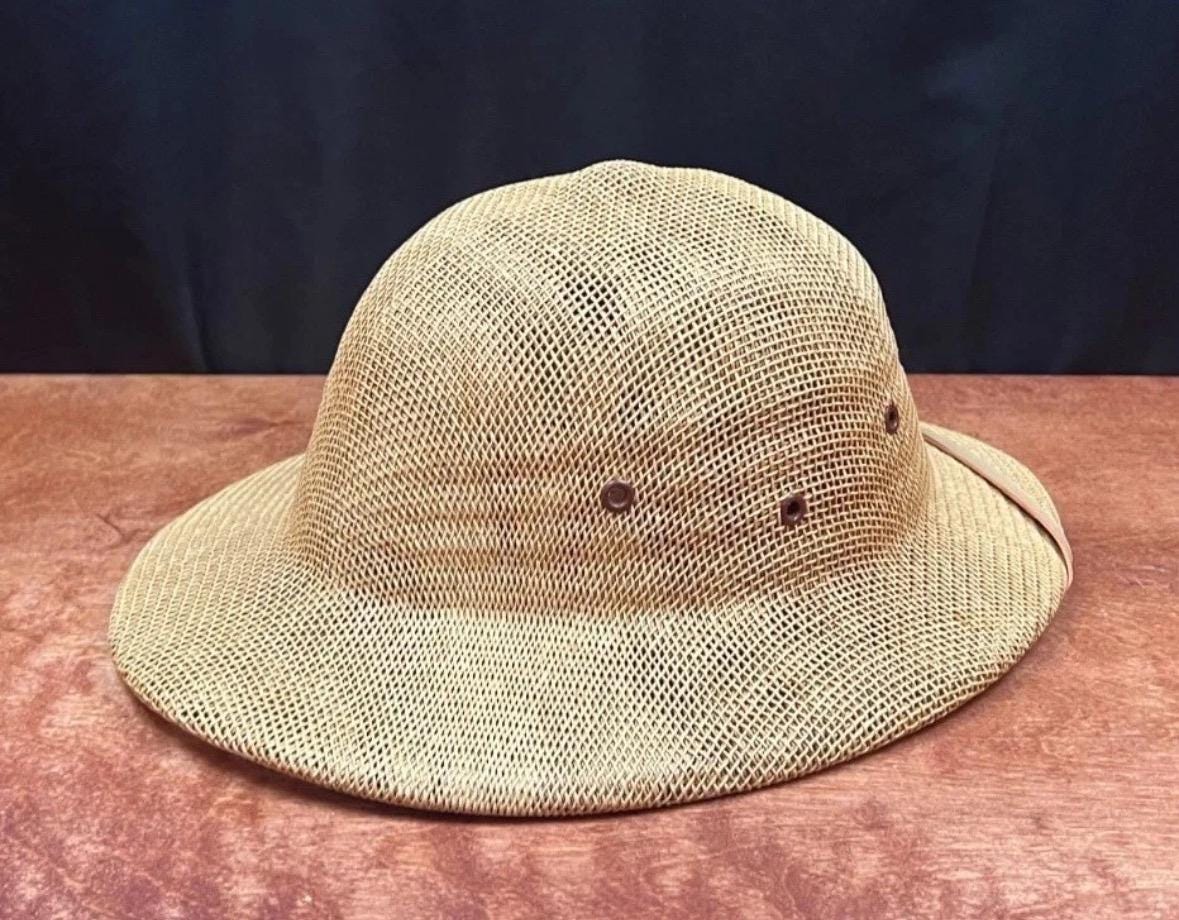帽子 80s DEAD STOCK VINTAGE ITALY SAFARI HAT Vintage Eddie Bauer Safari Expedition Jungle Explorer Pith Helmet