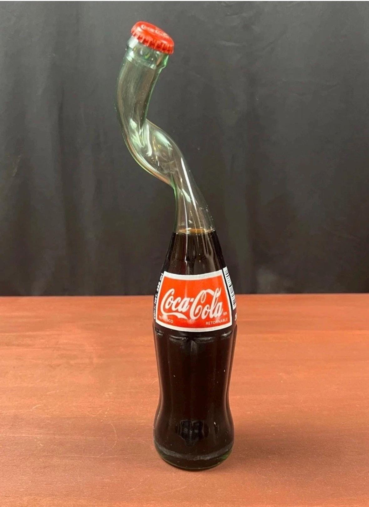 Vintage Stretched Glass Coca-cola Bottle Art - Etsy