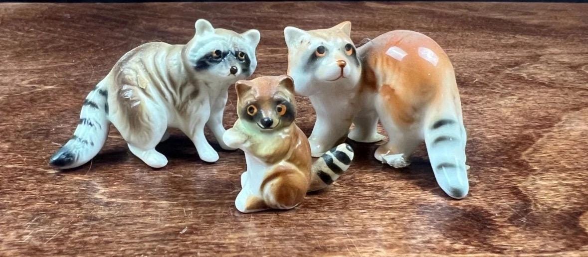ラマ親子 Hagen-Renaker Old Hagen Renaker Mamma Sheep W/Baby Lamb Miniature Farm