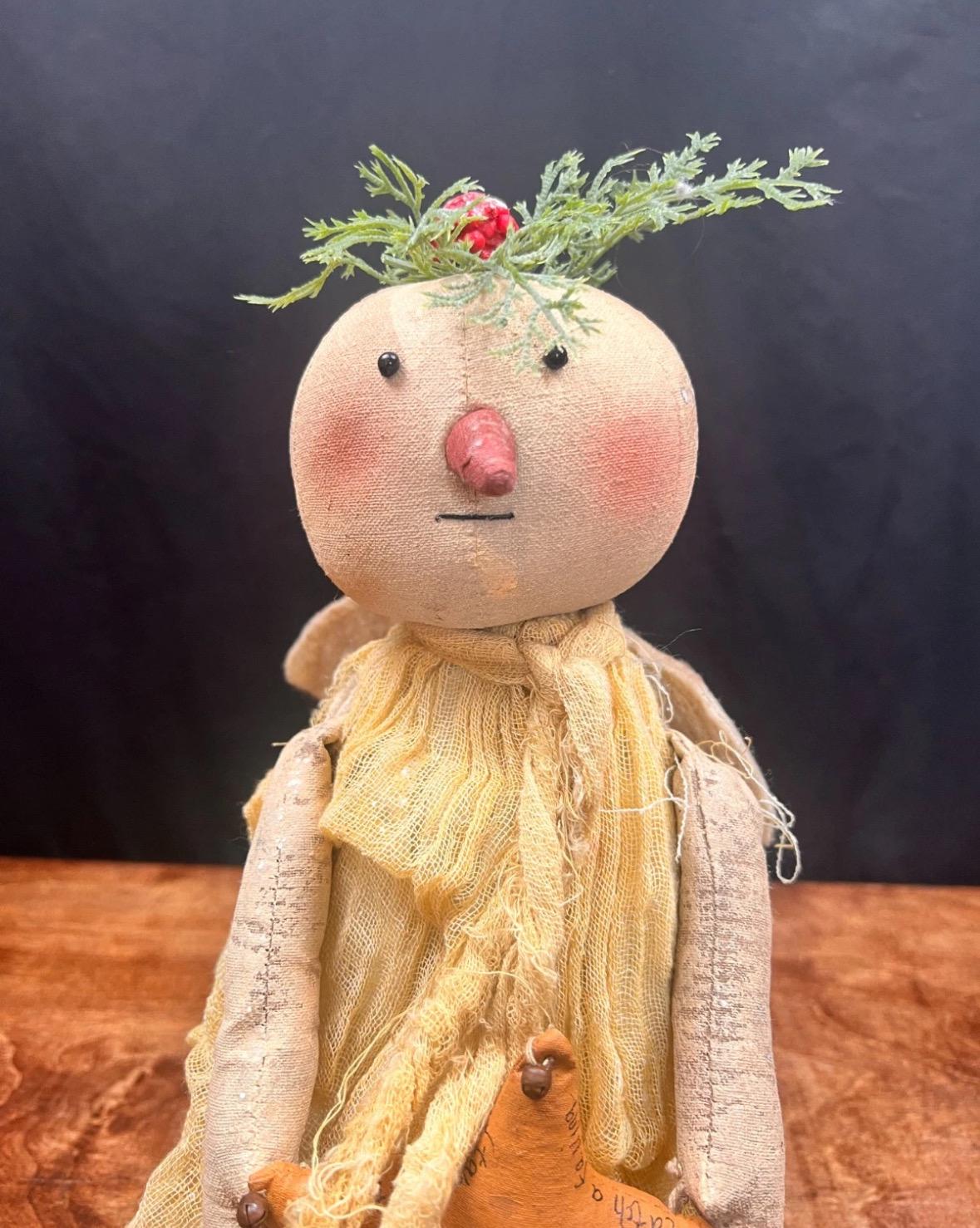 Pearson's Simply Primitives Folk Art Christmas Snowman Tree Topper - Etsy
