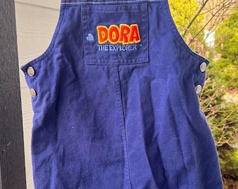 2002 Nick Jr Dora The Entdecker Besticktes Mädchen Denim Kleid 5 / 6