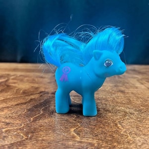 Vintage Baby Blue Ribbon My Little Pony MLP G1 1984 Hasbro