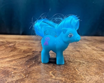 Vintage Baby Blue Ribbon My Little Pony MLP G1 1984 Hasbro