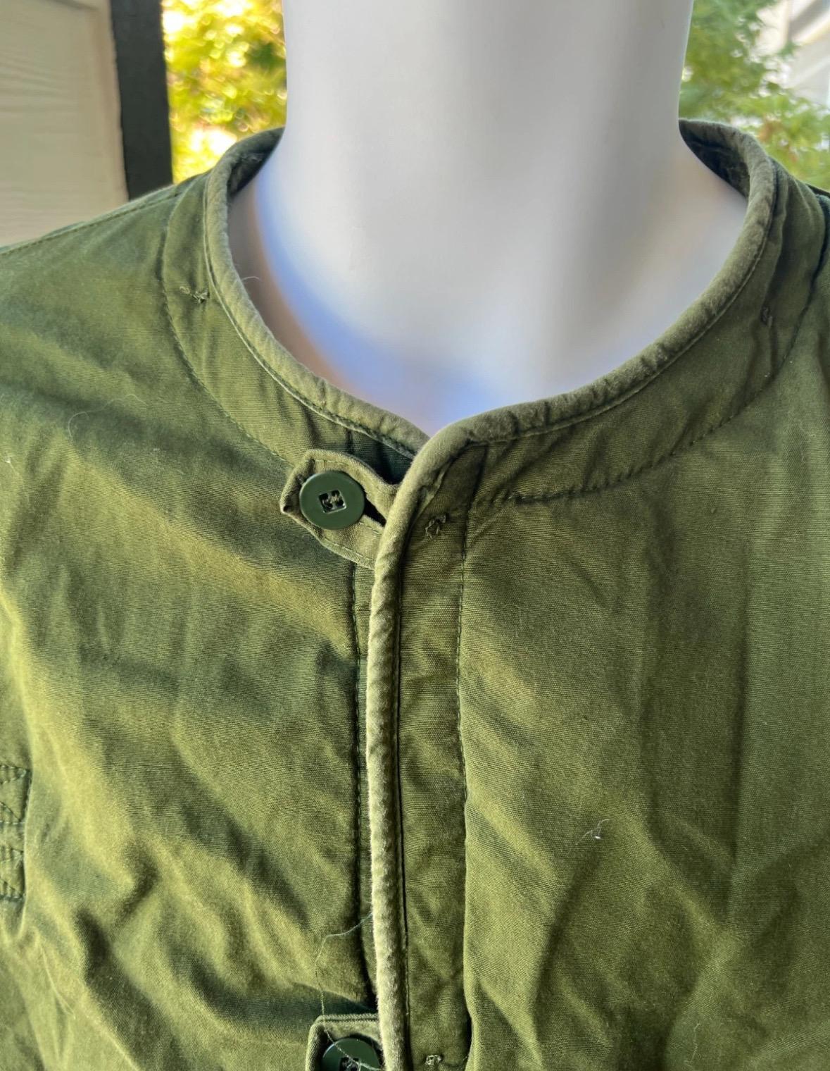 ジャケット・アウター DEAD STOCK Swedish Army M59 Liner Vintage Swedish Military M59 Field Jacket Liner C52 Cotton