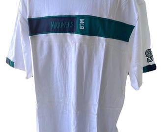 Vintage Seattle Mariners MLB Embroidered Shirt Sleeve Hit 90s XL NWT