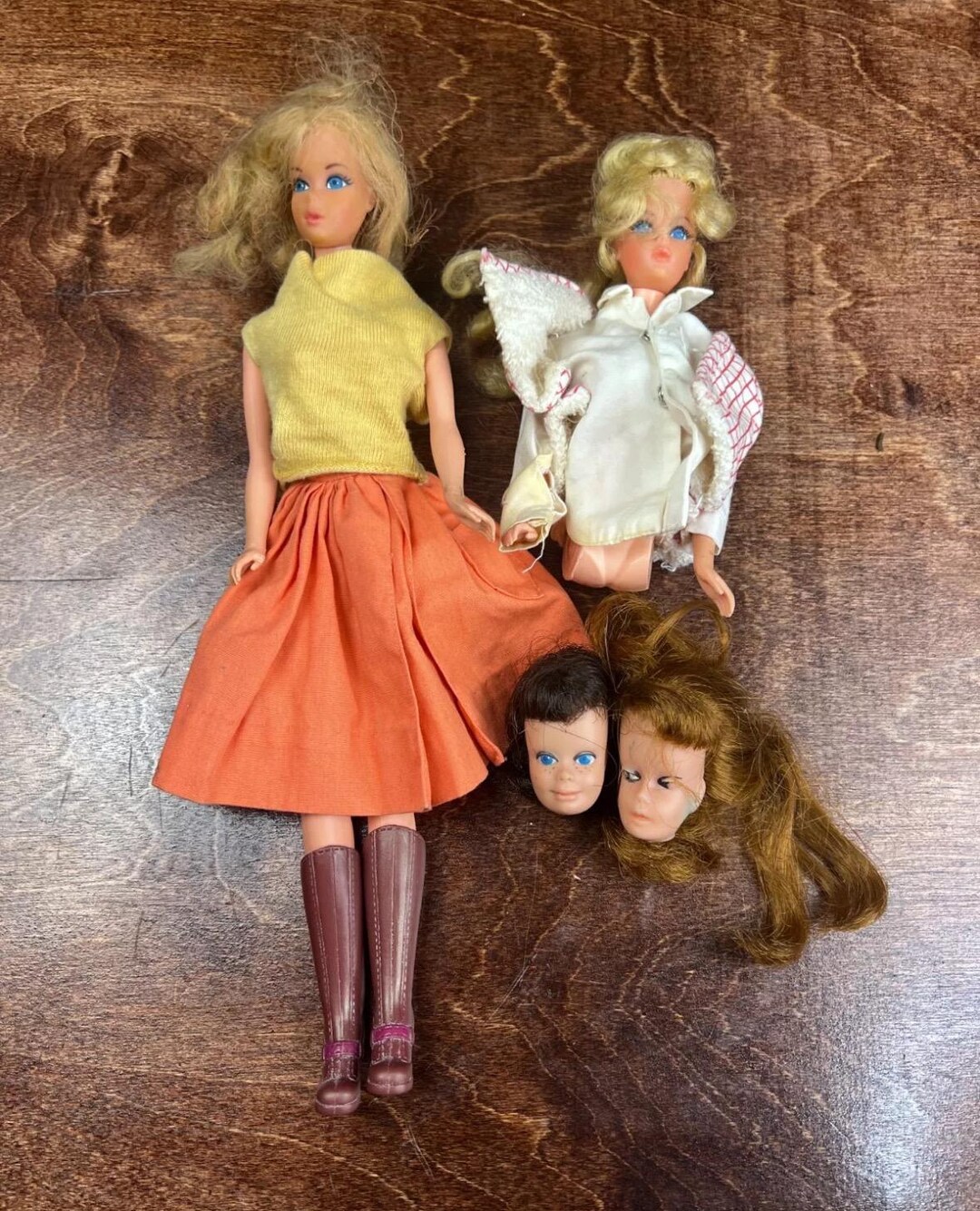 Vintage MOD 1960s Sweet Sixteen Barbie Doll Replacement Parts Heads TLC