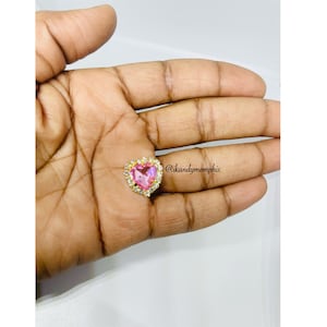 Heart Nail Charms, Gold Nail Charms, Kawaii Nail Art