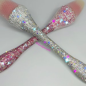 Makeup Brushes, Acrylic Nail Brush, Nail Dust Brush, Bling Makeup Brush, Makeup Gift, Diamond Makeup Brush, MUA gifts