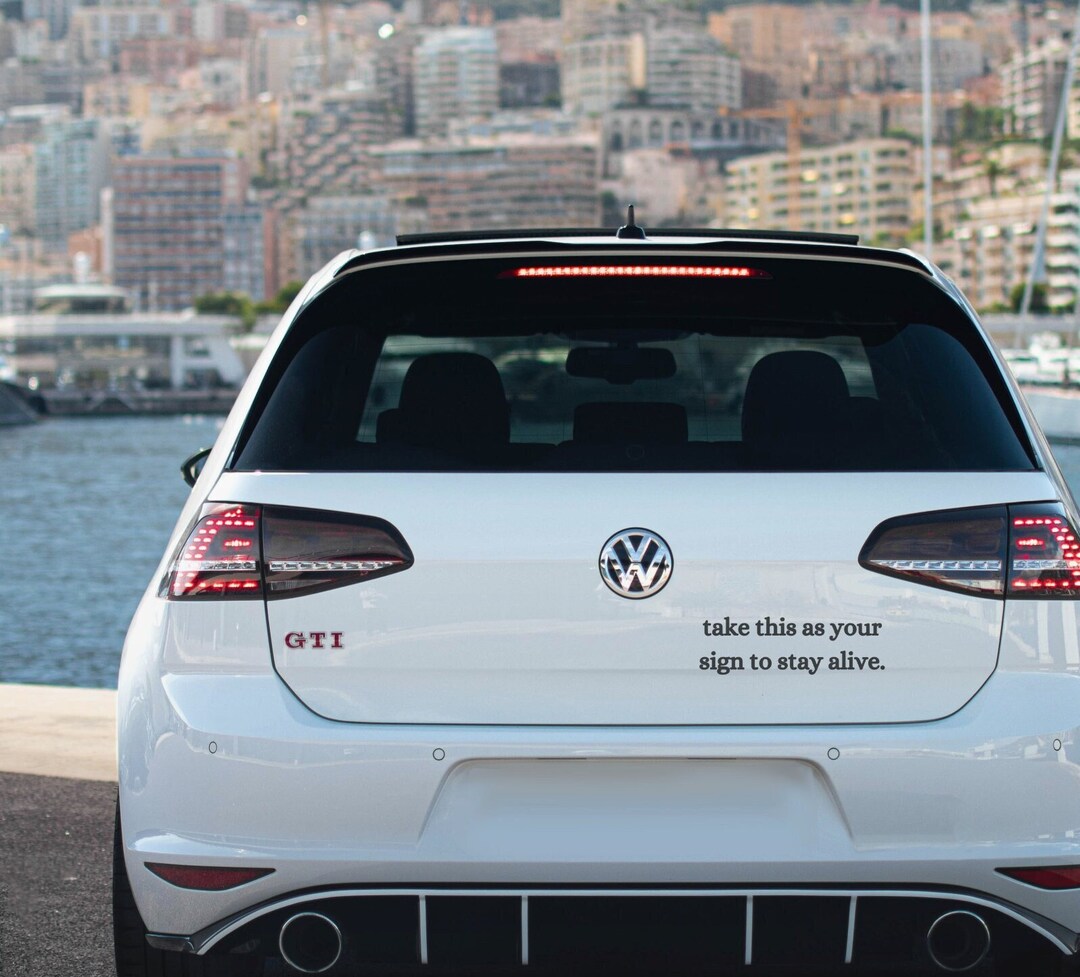 Your Sign Car Sticker, Mental Health Sticker, Waterproof Bumper Sticker ...