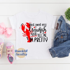 Kids Crawfish Boil shirt | Just peel my crawfish and tell me you love me shirt | kids mudbug shirt | kids crawdaddy | personalized crawfish